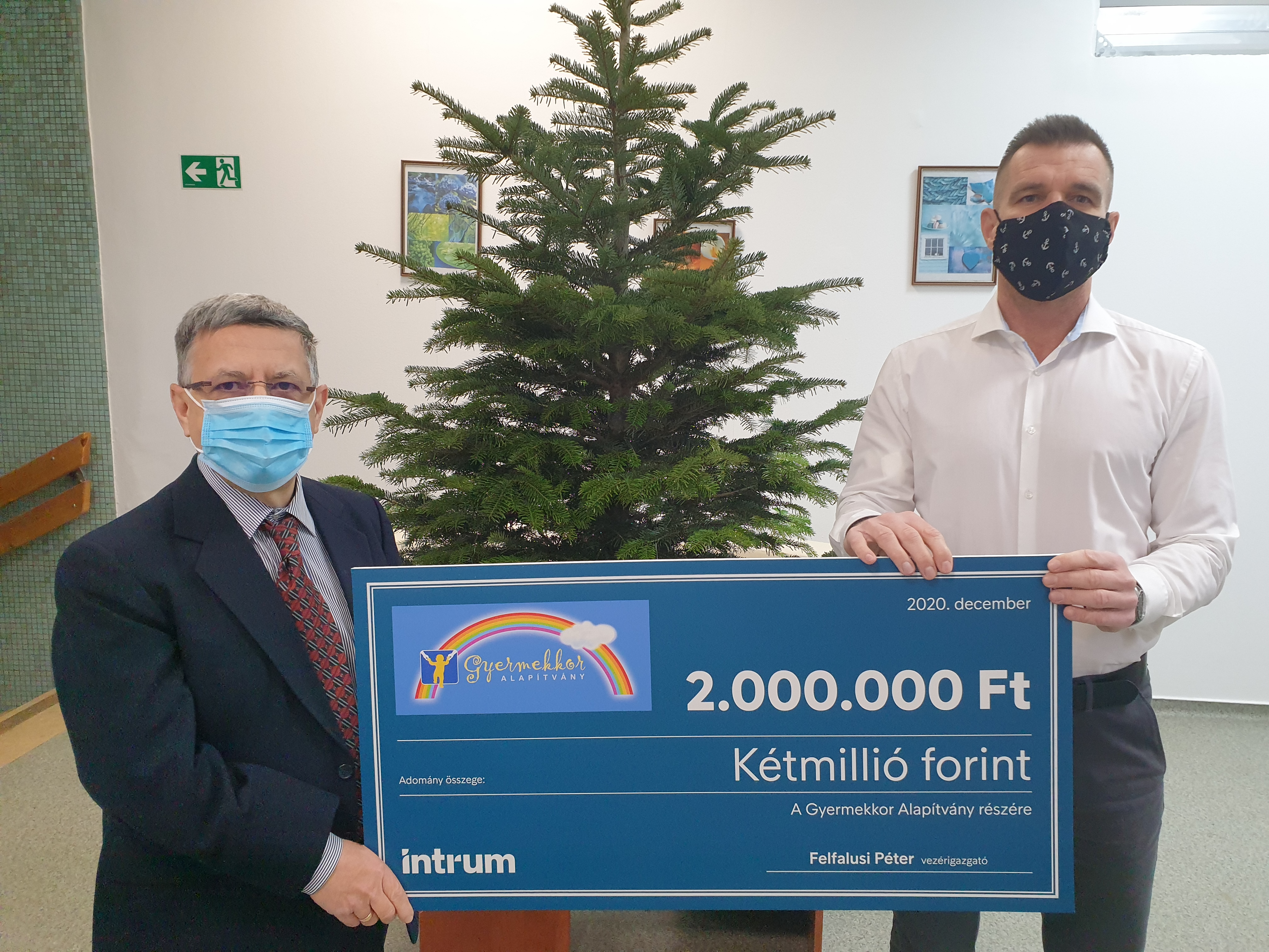 Kétmillió forinttal támogatja az Intrum a Heim Pál Kórház alapítványát